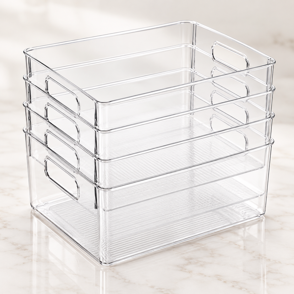 FreshKeeper™ Deep Fridge & Freezer Organizer Bin